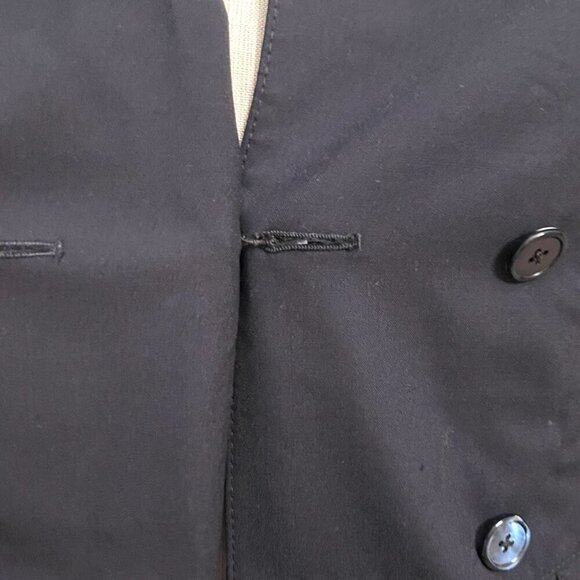 $3750 BELVEST DOUBLE BREASTED NAVY BLUE JACKET 4 - Picture 10 of 15